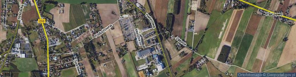 Zdjęcie satelitarne Piastowska ul.